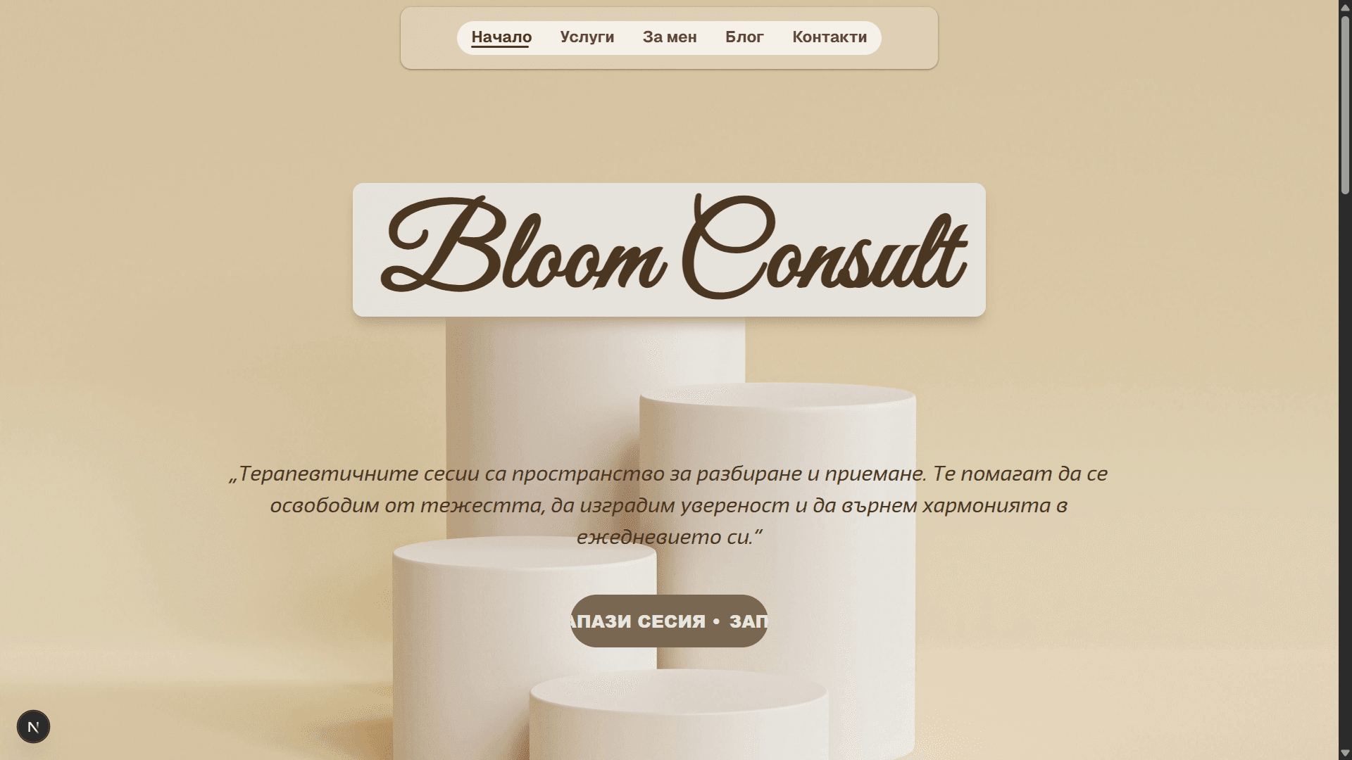 An image of the Personal Therapist Web App project.